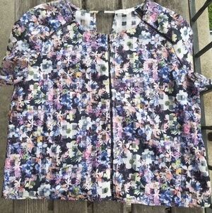 BCNU Multicolored Checkered Floral Shirt